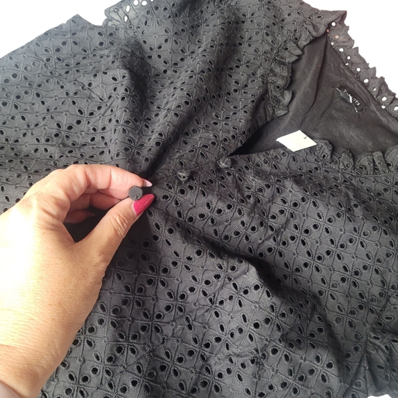 Talbots Eyelet Fit & Flare Dress NWT Size 16 - Picture 4 of 8